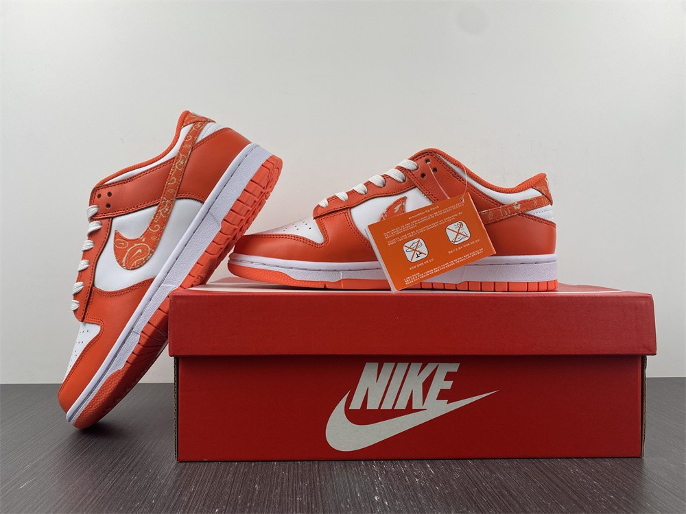 nike dunk low essential paisley pack orange (w) dh4401-103