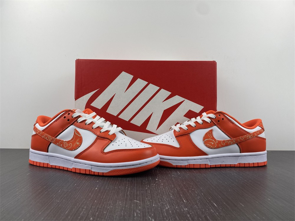 nike dunk low essential paisley pack orange (w) dh4401-103