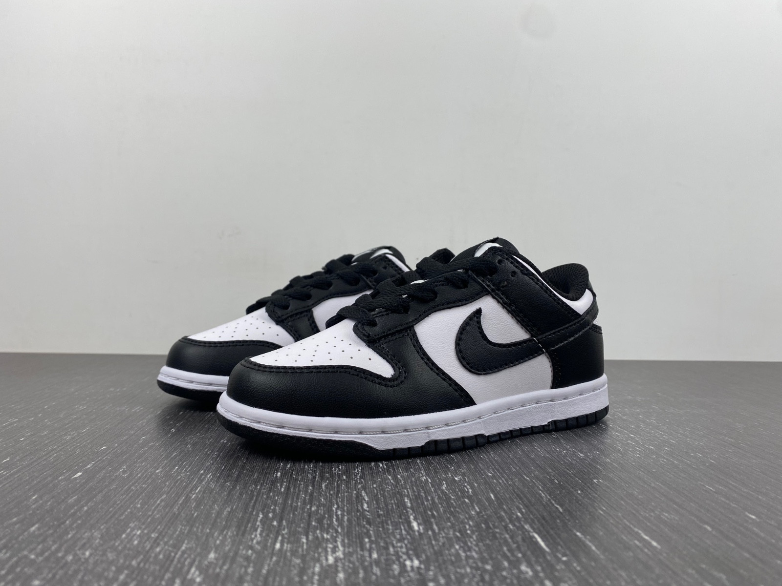 nike dunk low retro white black panda (2021) (ps) kids cw1588-100