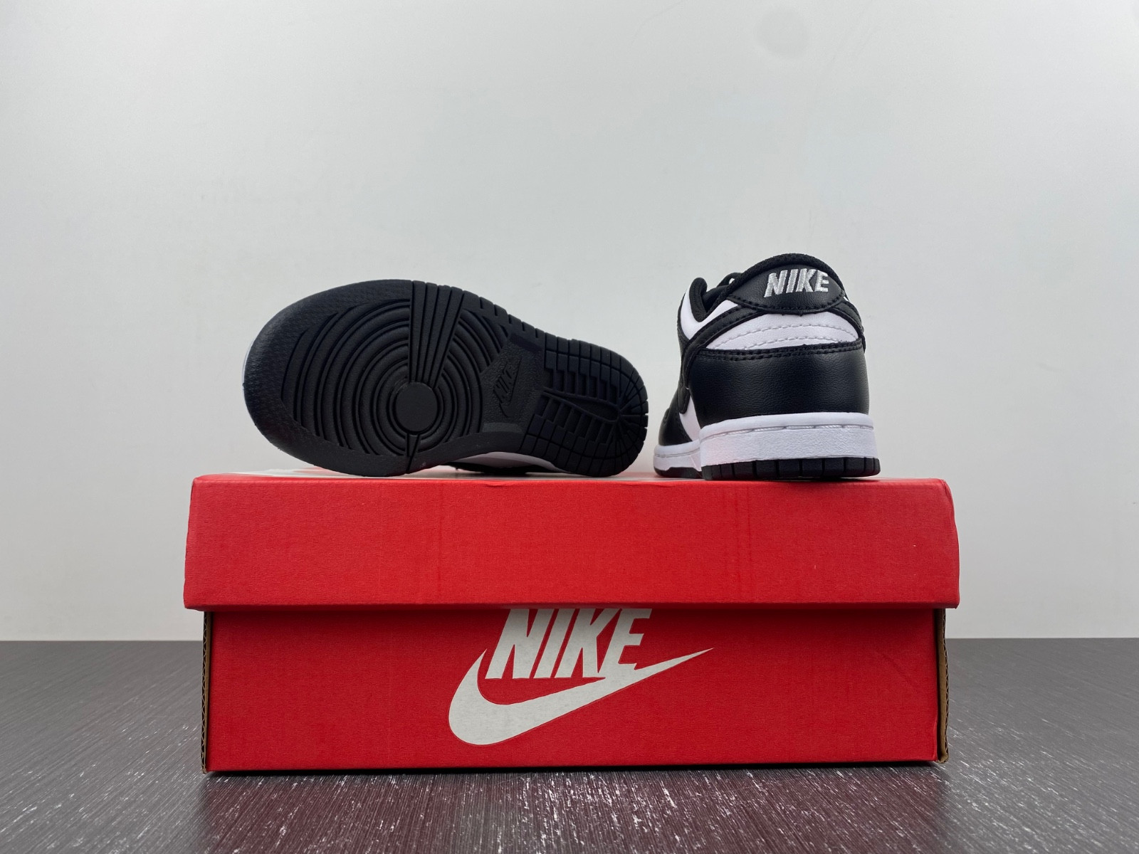 nike dunk low retro white black panda (2021) (ps) kids cw1588-100