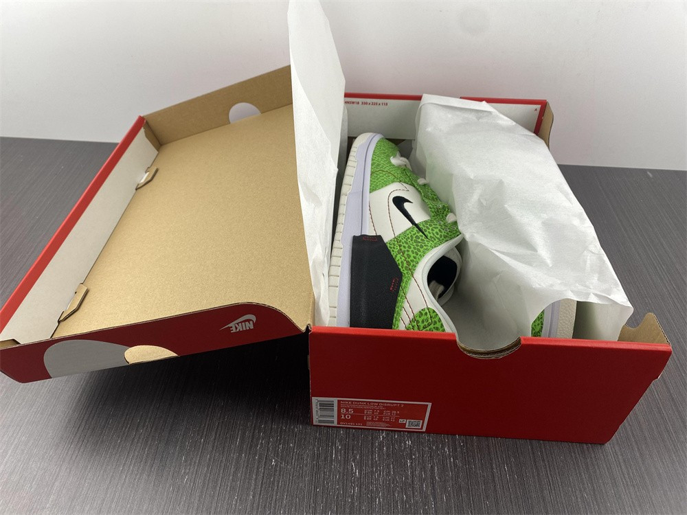 nike dunk low disrupt 2 just do it snakeskin green (w) dv1491-101