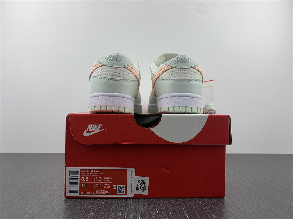 nike dunk low barely green (w) - dd1503-104