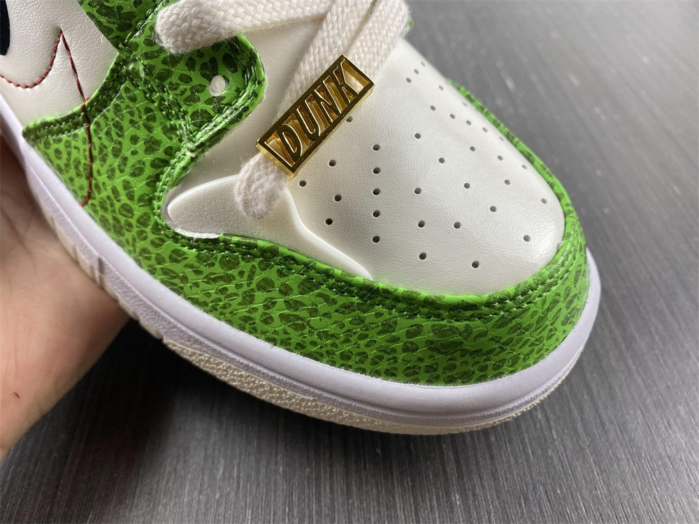 nike dunk low disrupt 2 just do it snakeskin green (w) dv1491-101