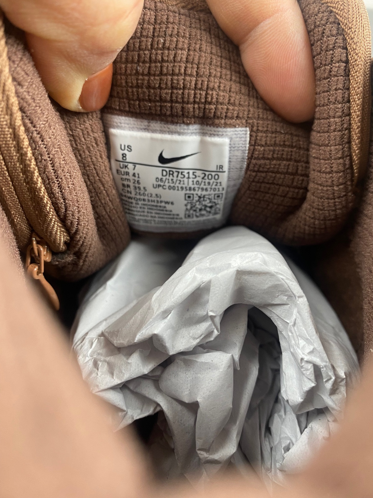 nike air trainer 1 sp travis scott wheat dr7515-200