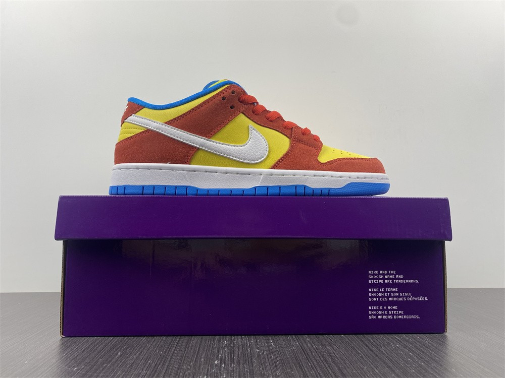 nike sb dunk low pro bart simpson - bq6817-602