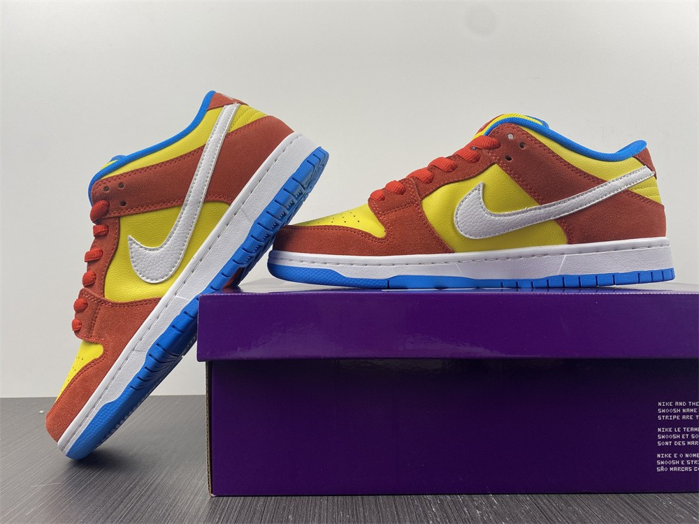 nike sb dunk low pro bart simpson - bq6817-602