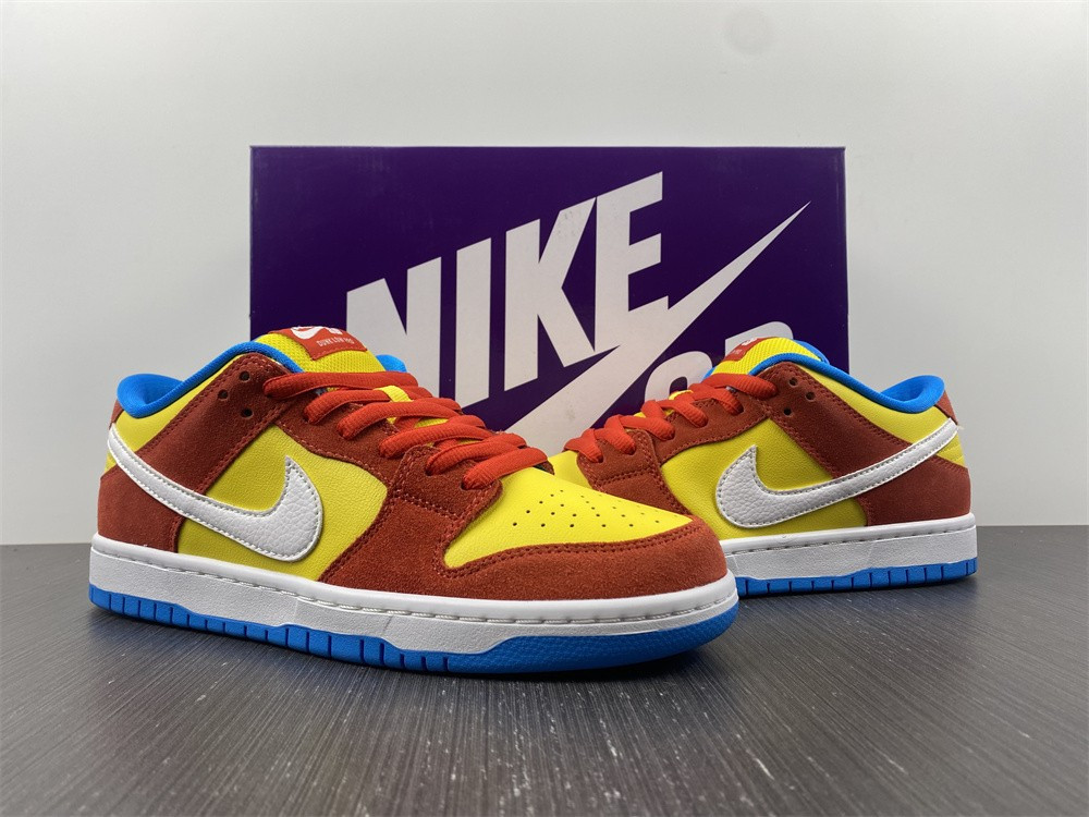 nike sb dunk low pro bart simpson - bq6817-602