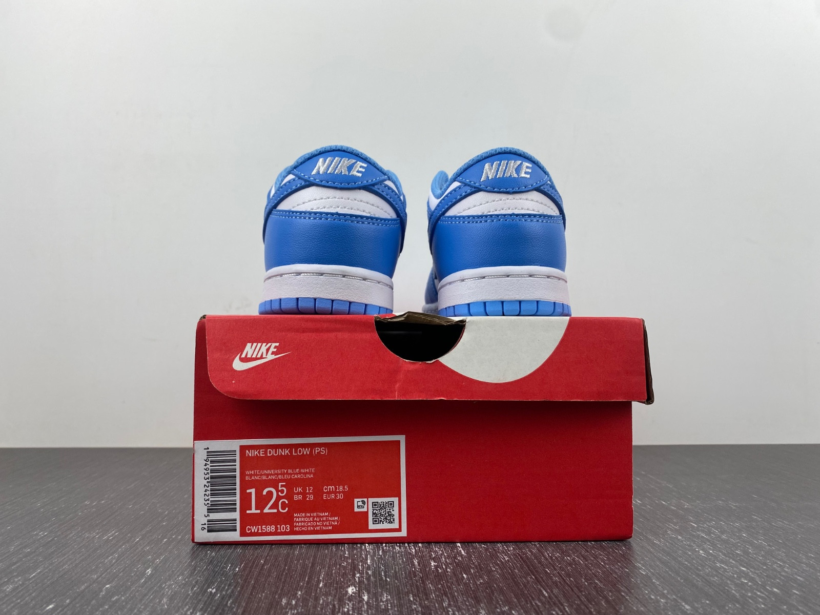 nike dunk low unc (2021) (ps) kids