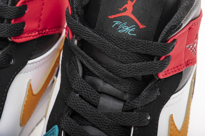 jordan 1 mid bred multi-color 554724-125