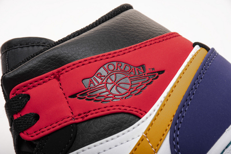 jordan 1 mid bred multi-color 554724-125