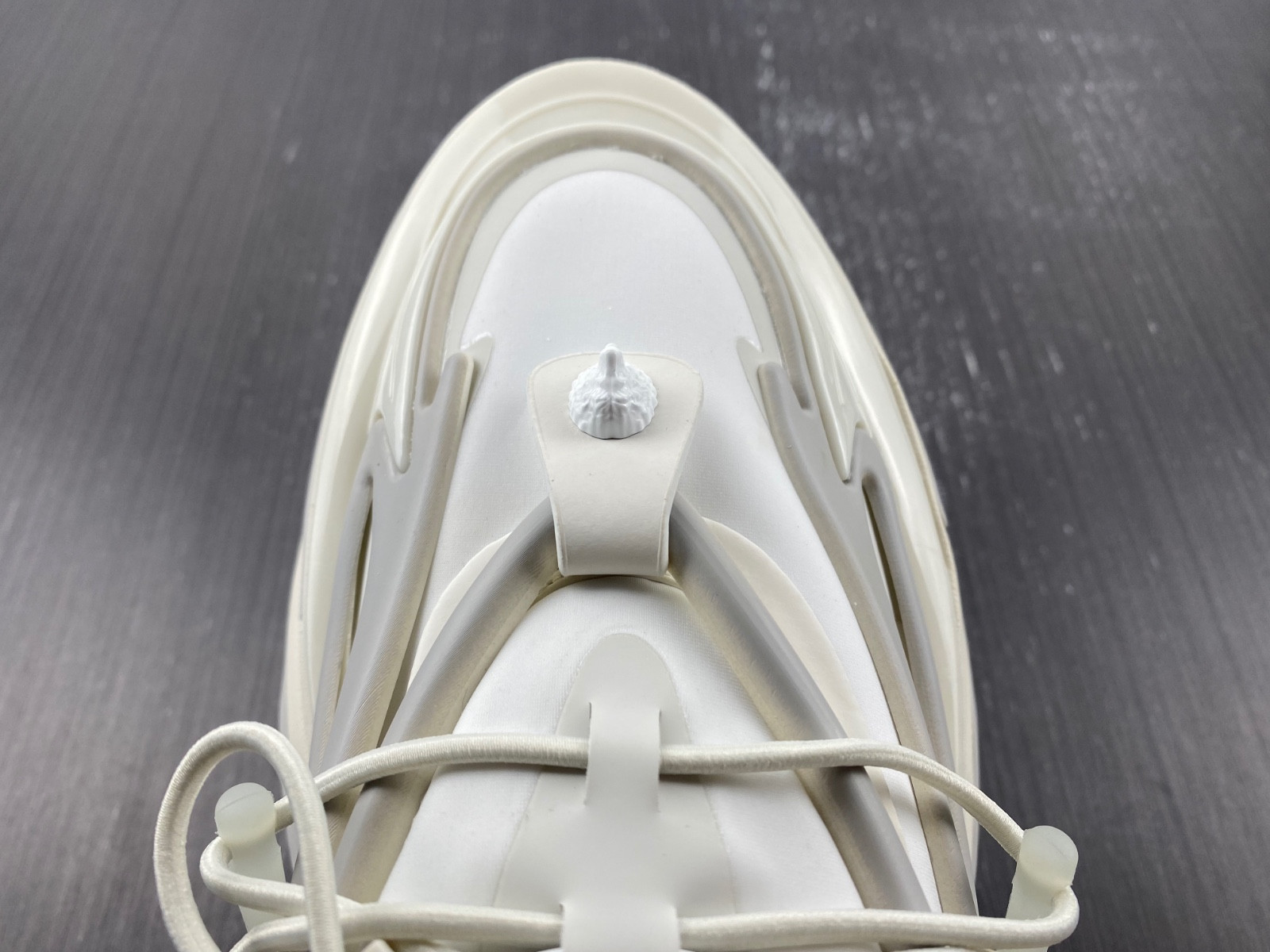 balmain neoprene and leather unicorn low-top sneakers am1vj309