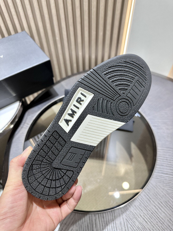 amiri skel top leather sneakers