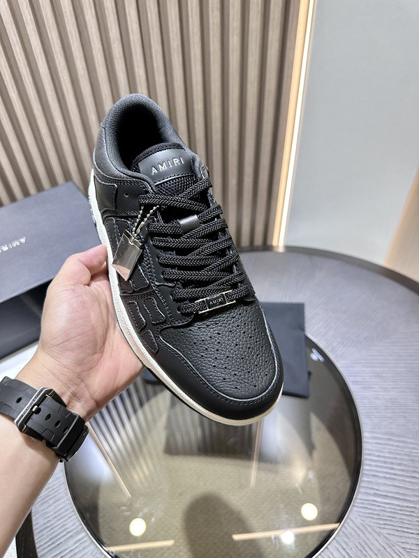 amiri skel top leather sneakers