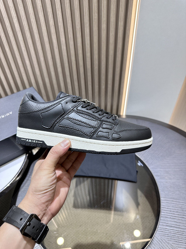 amiri skel top leather sneakers