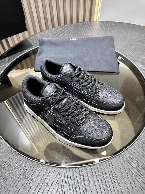 amiri skel top leather sneakers