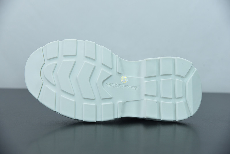 alex mcq tread slick boot in white