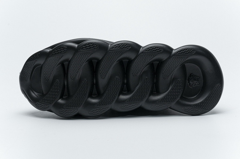 versace chain reaction triple black sneakers