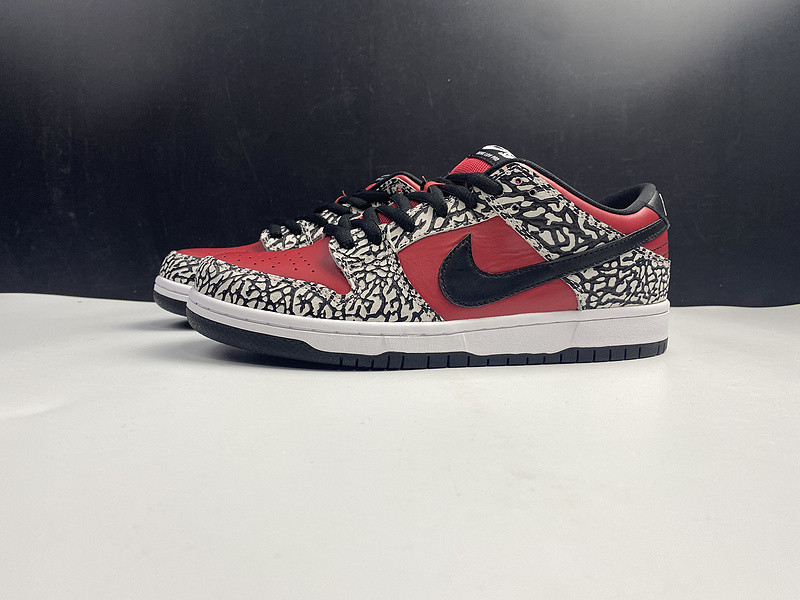 nike dunk sb low red cement (2012) 313170-600