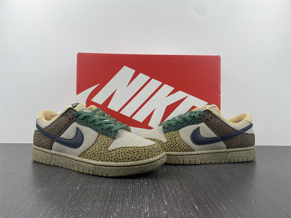 nike dunk low safari G01den moss - dx2654-200
