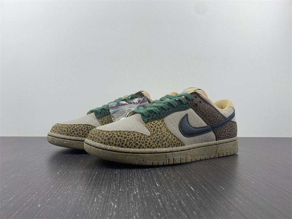 nike dunk low safari G01den moss - dx2654-200