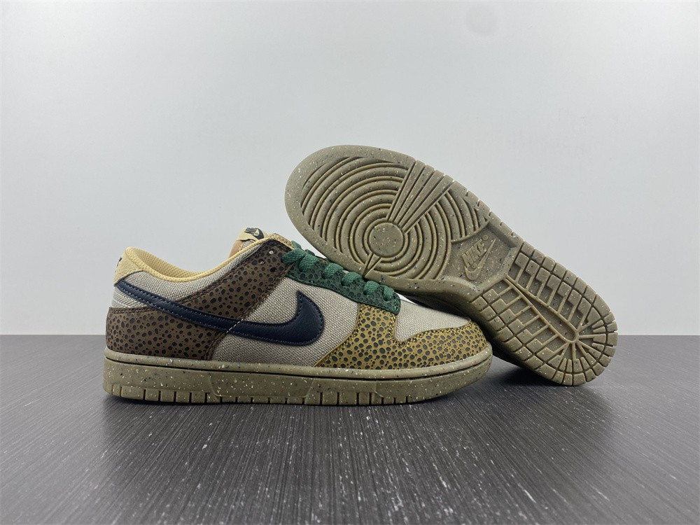 nike dunk low safari G01den moss - dx2654-200