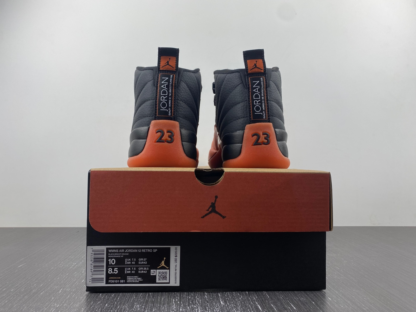 air jordan 12 wmns brilliant orange fd9101-081