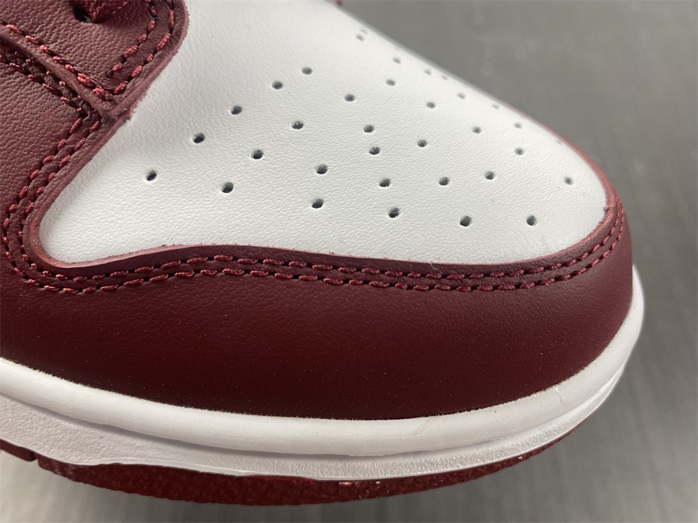 nike dunk low “bordeaux” white/bordeaux dd1503-108