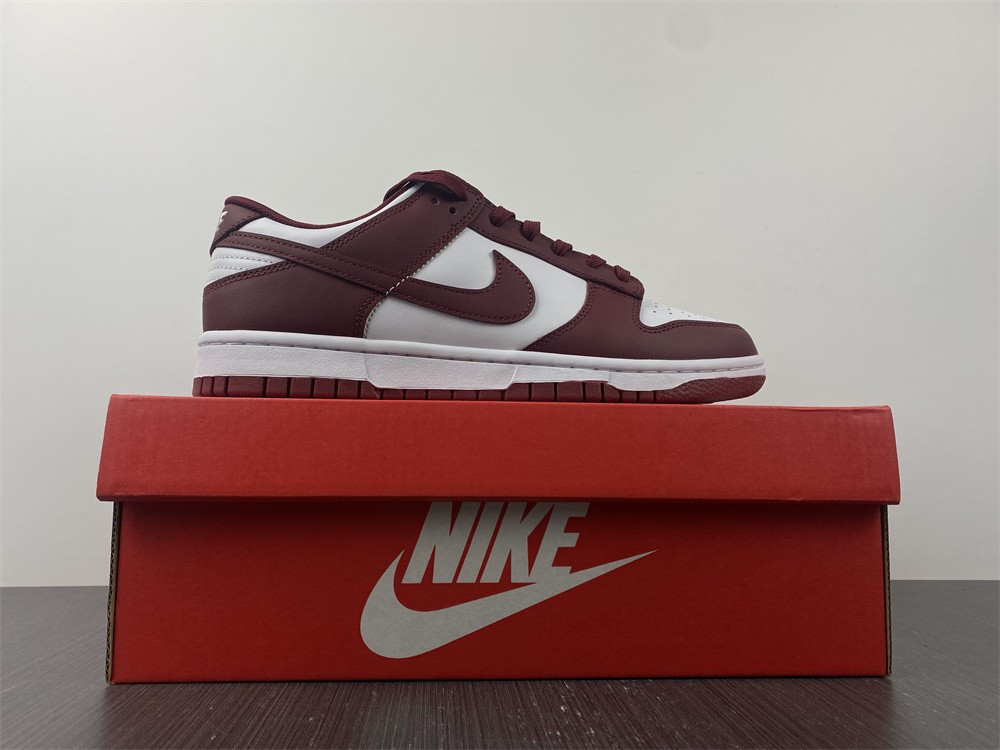 nike dunk low “bordeaux” white/bordeaux dd1503-108