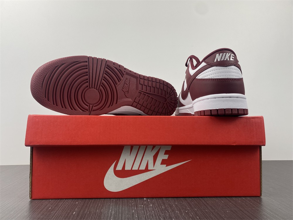 nike dunk low “bordeaux” white/bordeaux dd1503-108