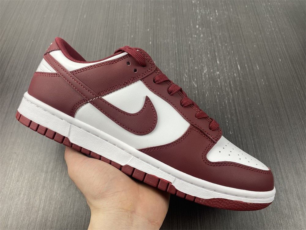 nike dunk low “bordeaux” white/bordeaux dd1503-108