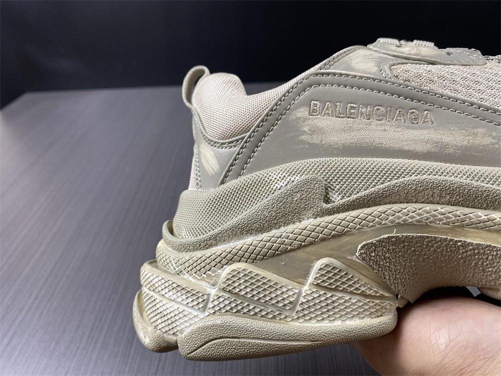 Ba*len*cia*ga triple s cream -colored sneaker