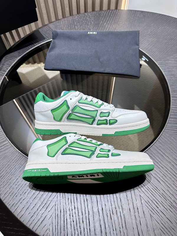 amiri skel top leather sneakers