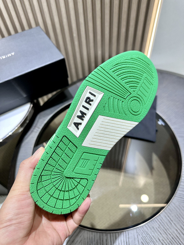 amiri skel top leather sneakers