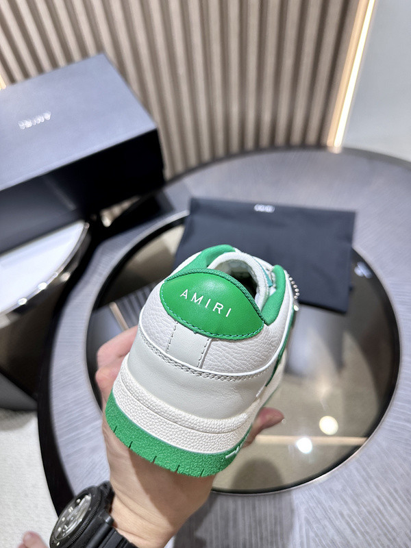 amiri skel top leather sneakers