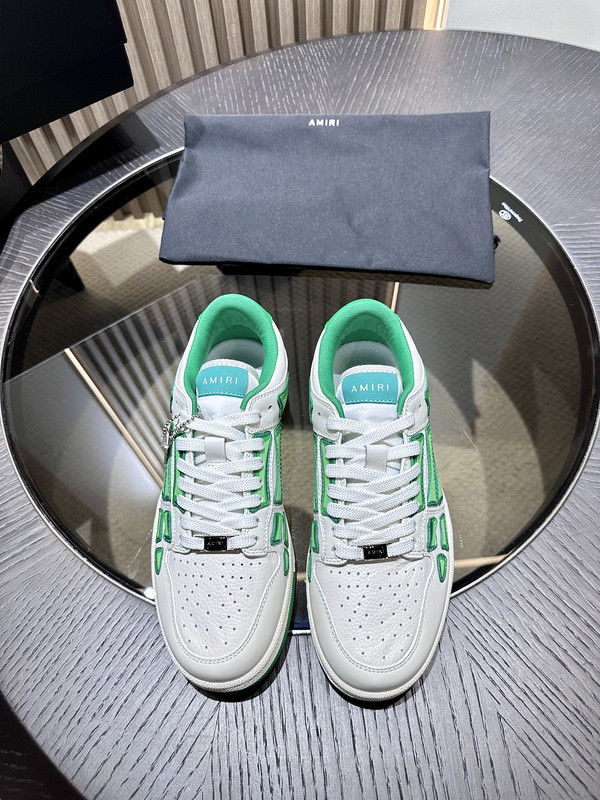 amiri skel top leather sneakers