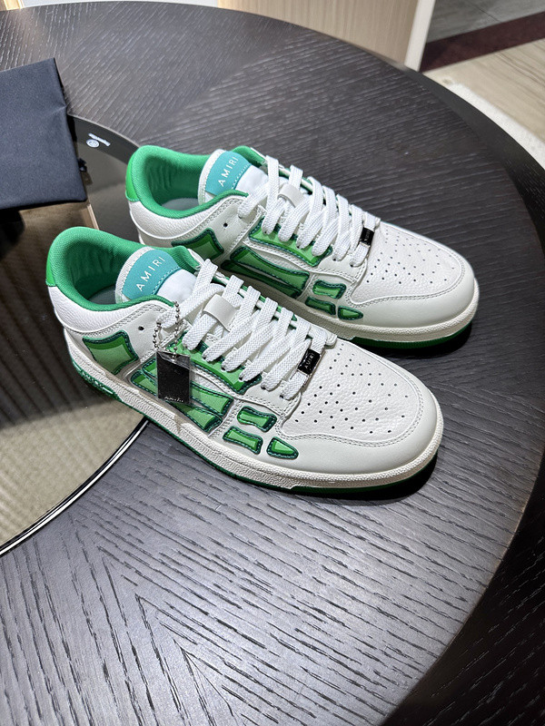 amiri skel top leather sneakers