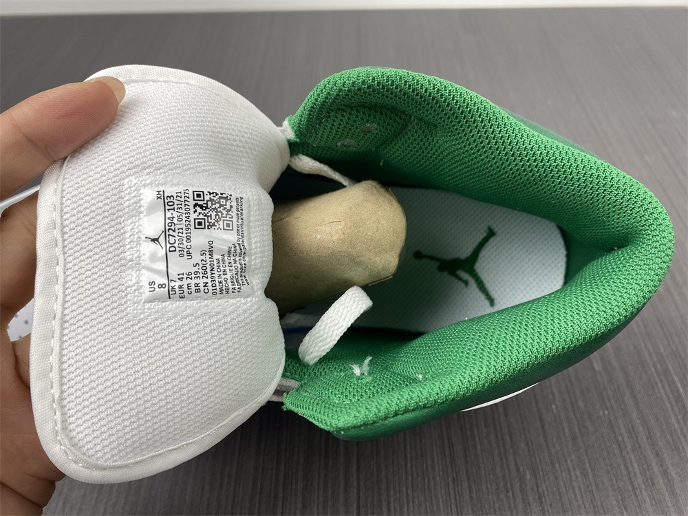 jordan 1 mid grey green - dc7294-103