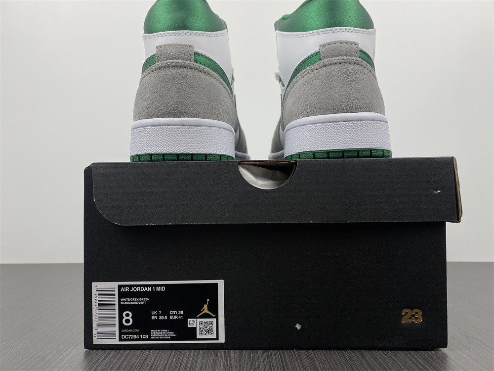 jordan 1 mid grey green - dc7294-103