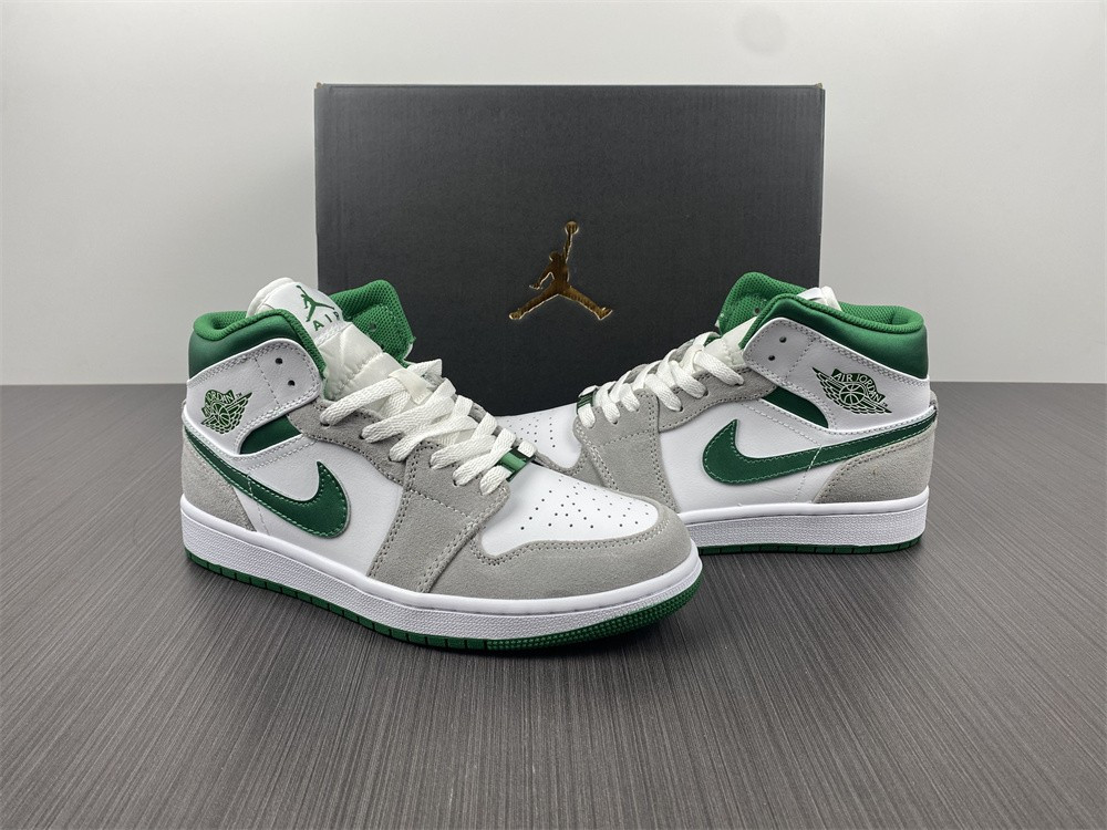 jordan 1 mid grey green - dc7294-103