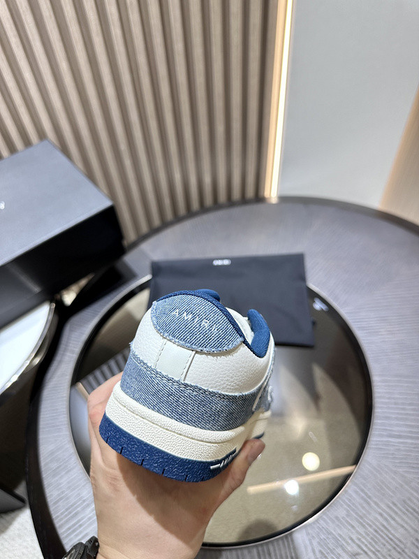 amiri skel top leather sneakers