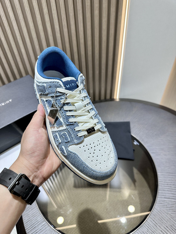 amiri skel top leather sneakers