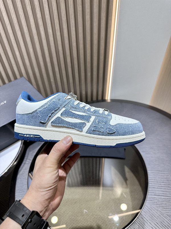 amiri skel top leather sneakers