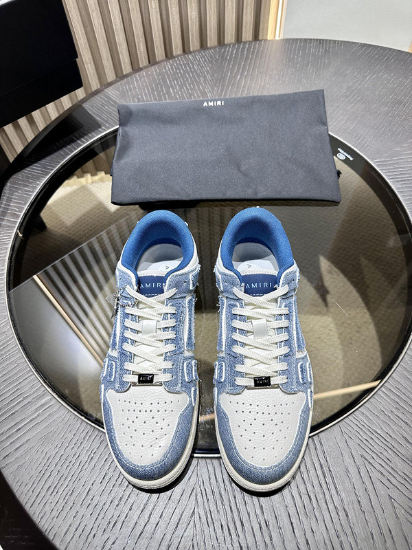 amiri skel top leather sneakers