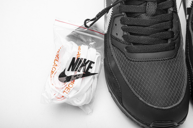 owt nike air max 90 black aa7293-001