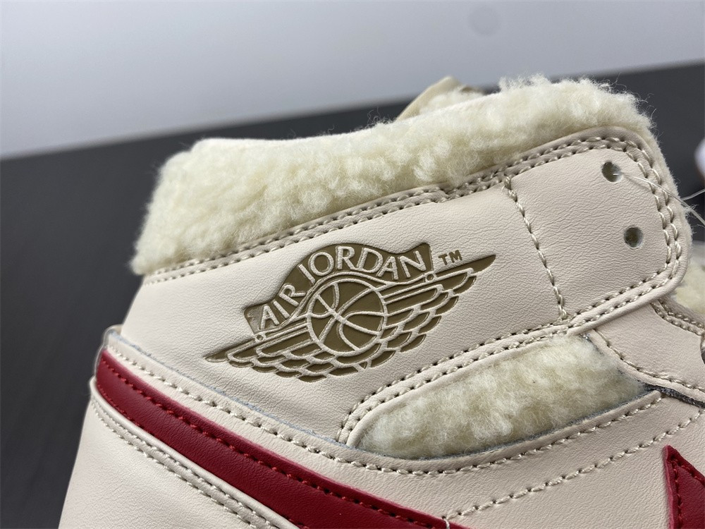 jordan 1 mid fleece pearl white (gs) - do2207-264