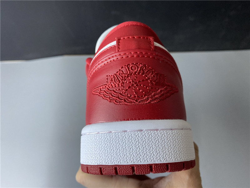 jordan 1 low gym red white - 553558-611