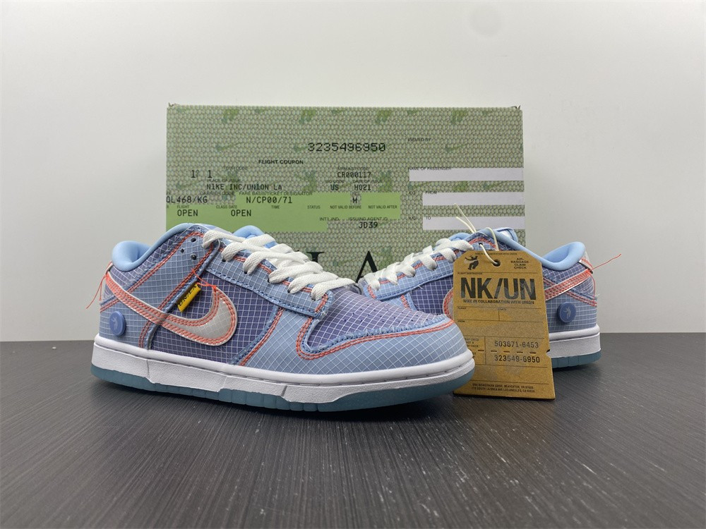 union x nike dunk low blue dj9649-400