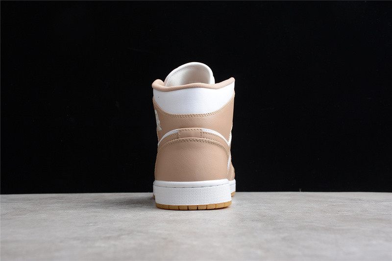 jordan 1 mid tan gum - 554724-271