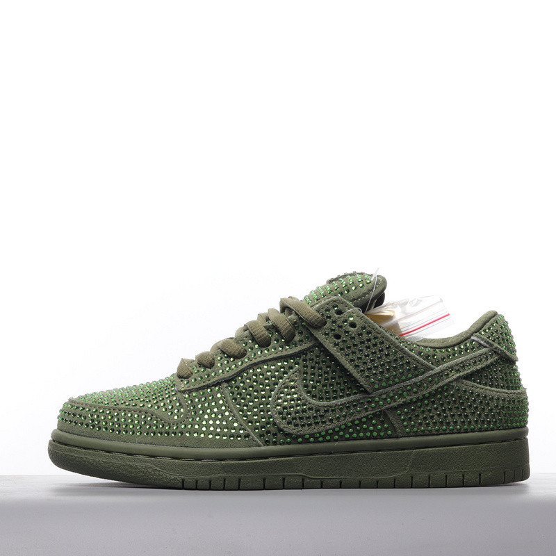 cactus plant flea market x swarovski x dunk low ''spiral sage'' cz2670-300