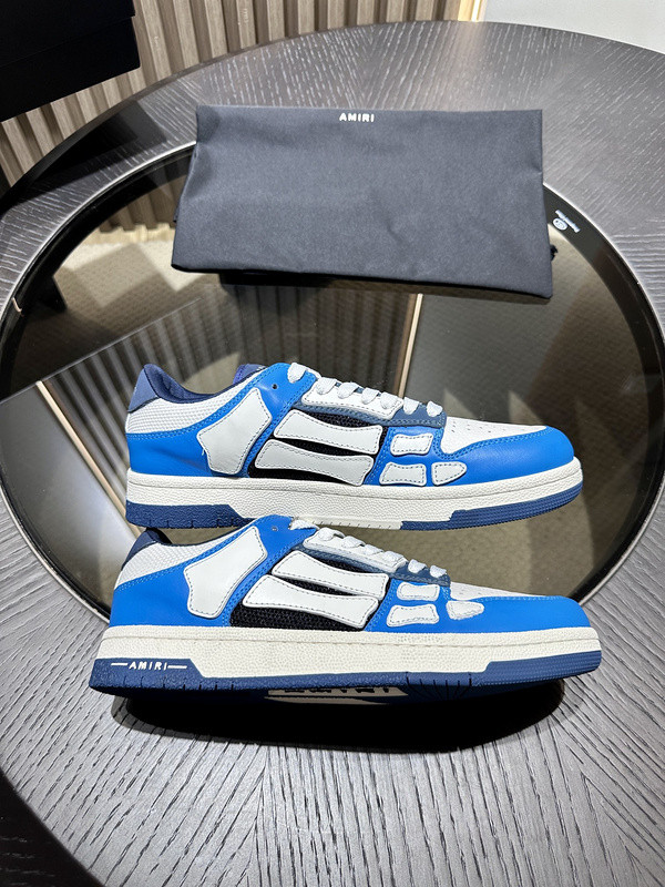 amiri skel top leather sneakers